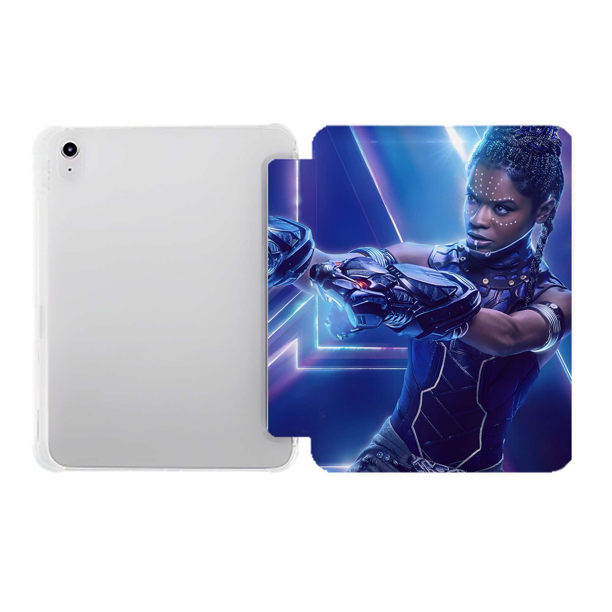 （画像用） アベンジャーズ The Avengers IPad ケース ペン収納付き 三つ折りスタンド PUレザー×シリコン 対応機種9.5/10.5/10.9インチ